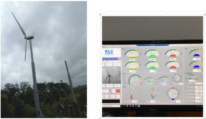 南京欧陆20kw风力发电机在台风中顺利运行